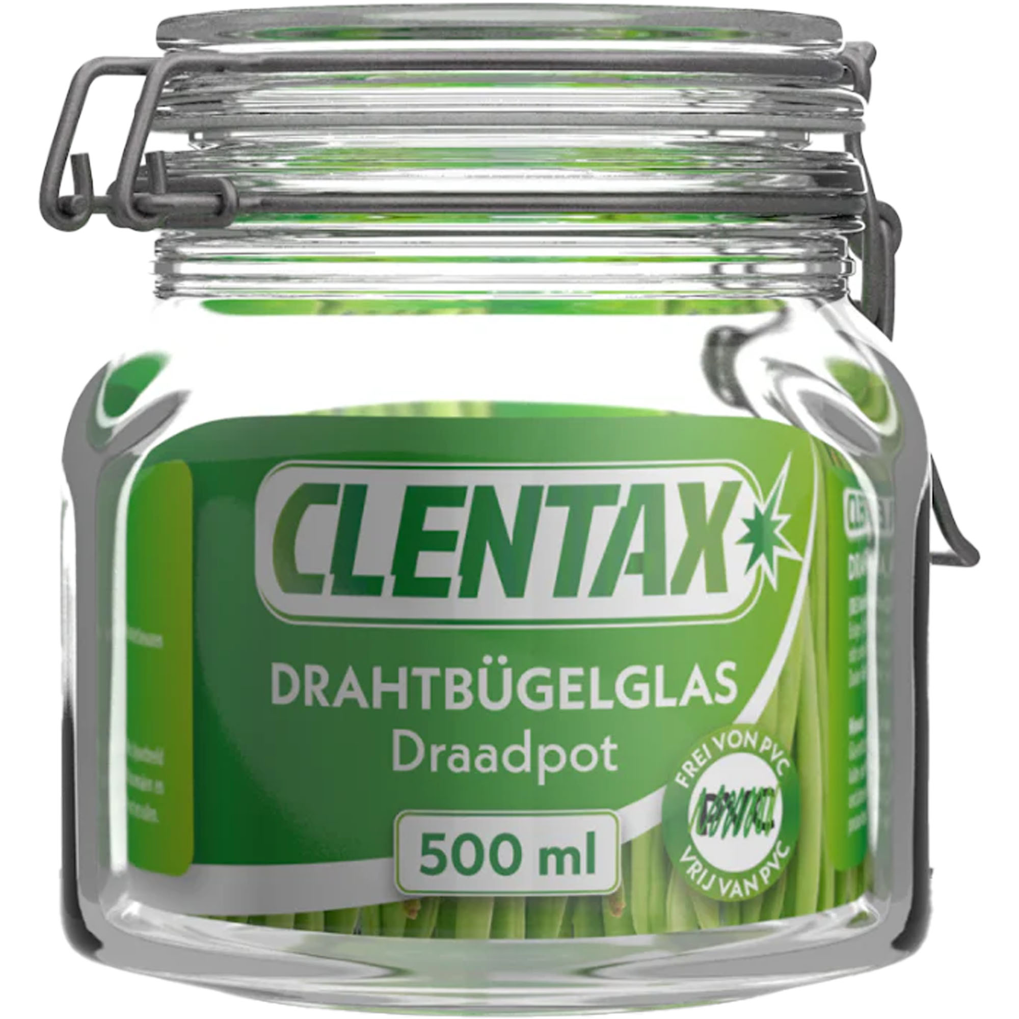 CLENTAX Drahtbügelglas 500ml