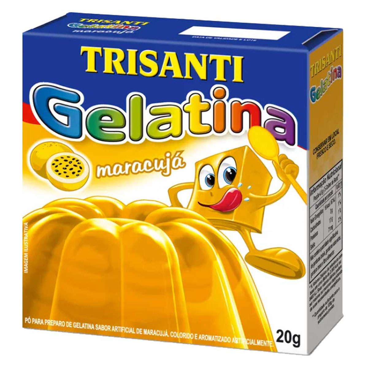 TRISANTI Gelatine für Wackelpudding Maracuja Geschmack 20g