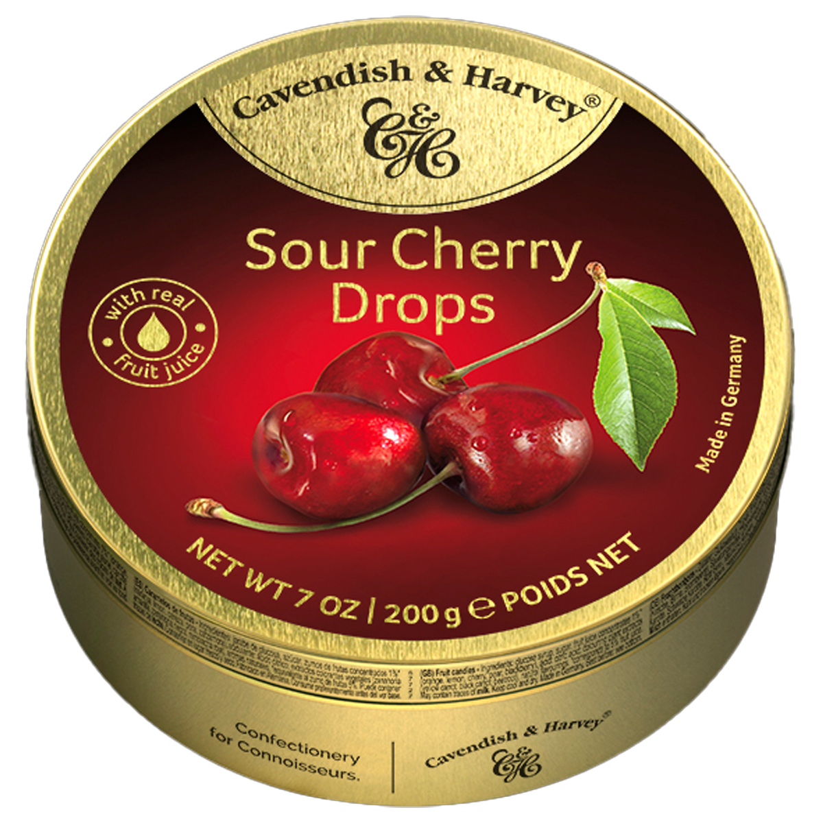 CAVENDISH & HARVEY Sour Cherry Drops 200g