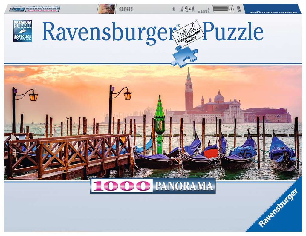 RAVENSBURGER Puzzle Gondeln in Venedig, 1000 Teile