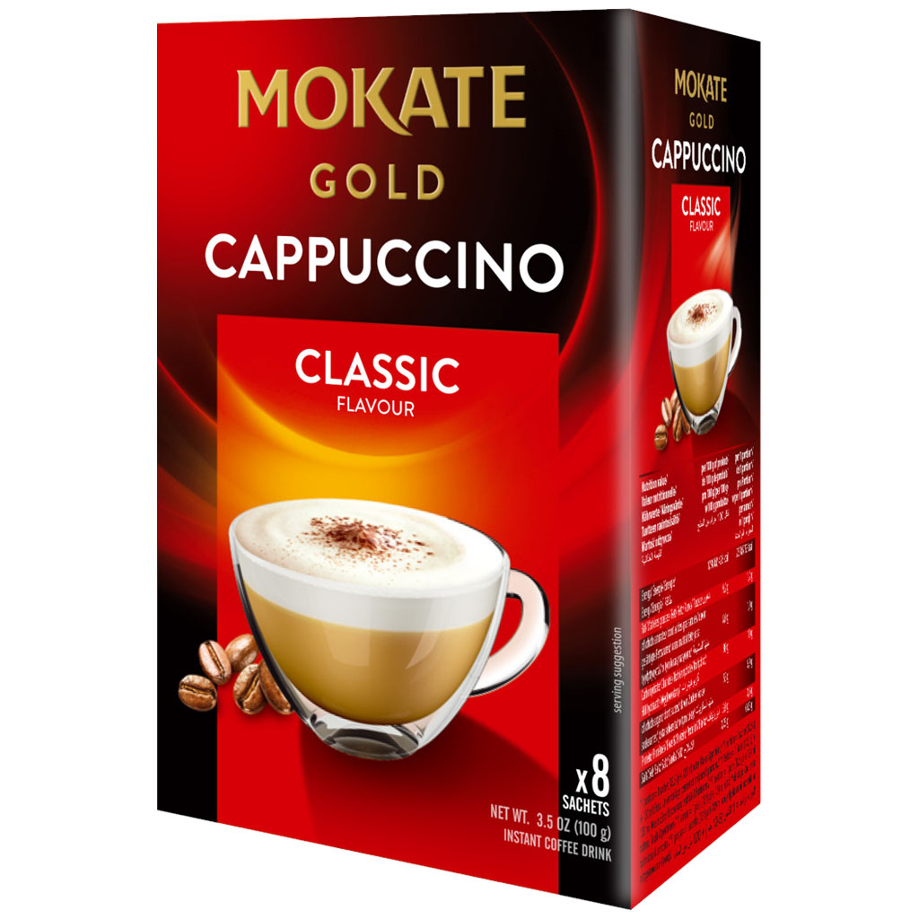 MOKATE Cappuccino Gold Classic Flavor 8x12,5g (100g)