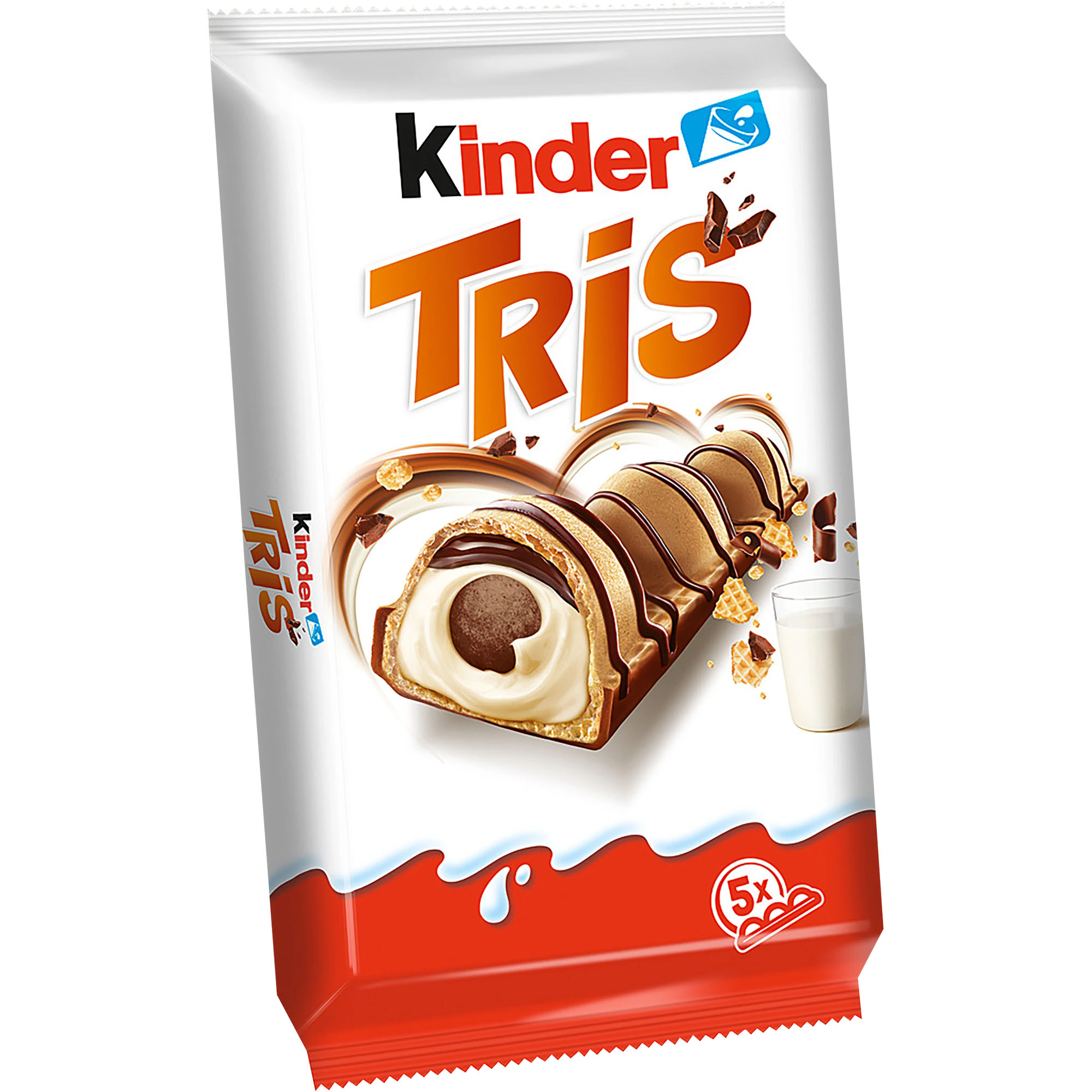 KINDER Tris Knusperwaffel mit Milchcreme und Schokolade 100g