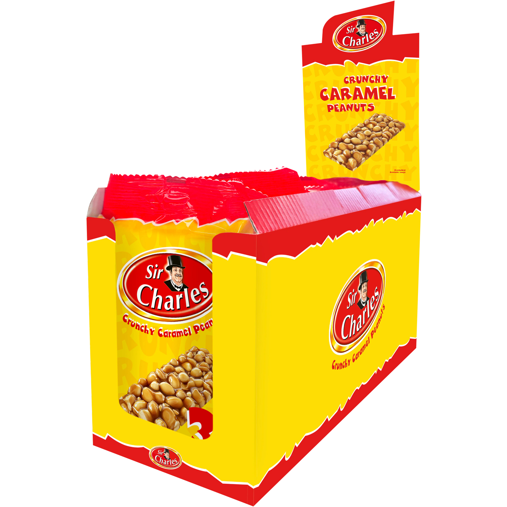 SIR CHARLES Crunchy Caramel Peanuts 3x38g