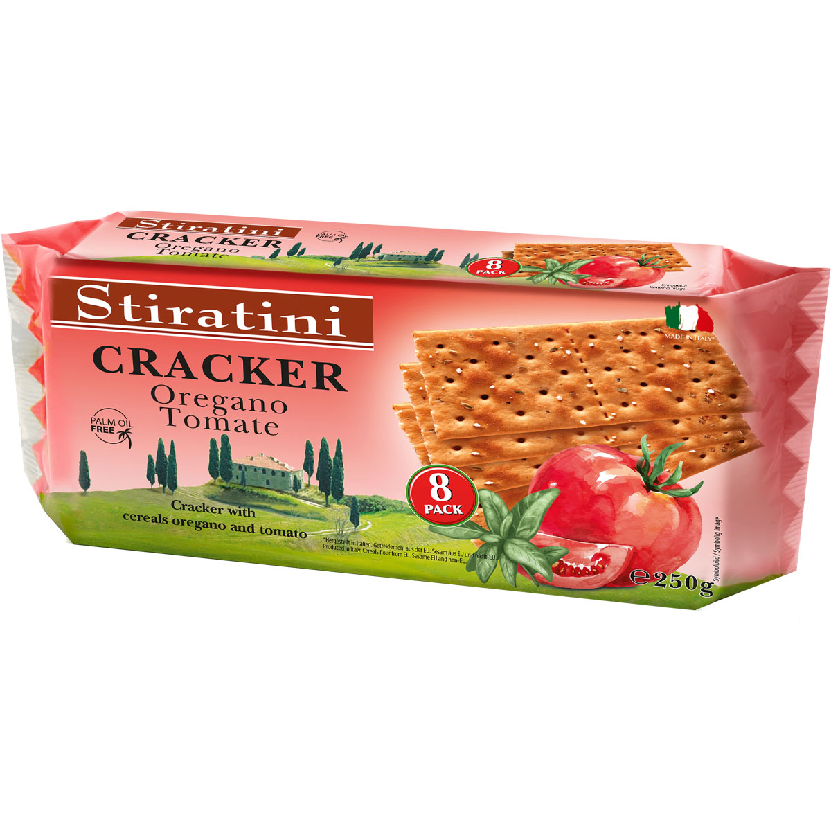 STIRATINI Cracker Oregano Tomate 250g