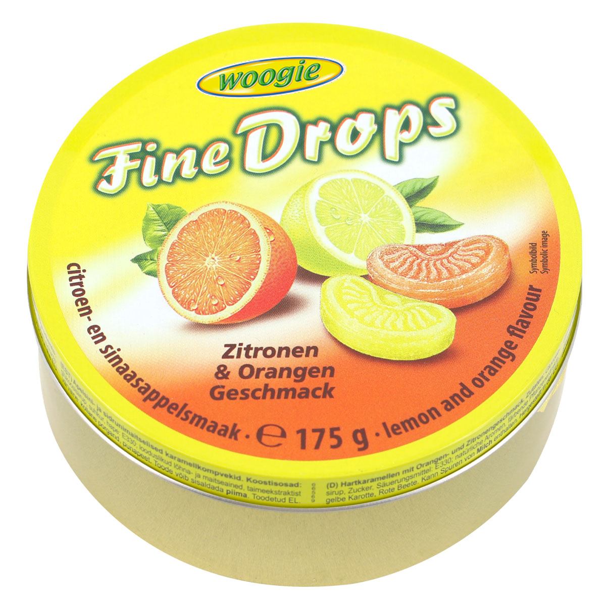 WOOGIE Fine Drops Zitronen & Orangen Geschmack 175g