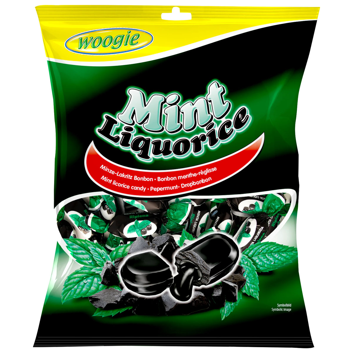WOOGIE Mint Liquorice Bonbons 170g