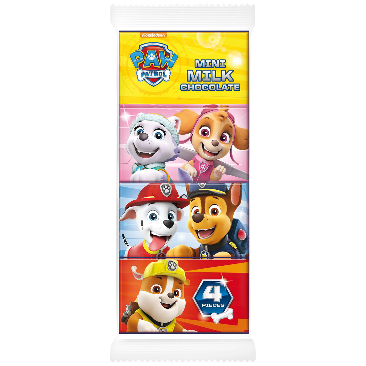 PAW PATROL Mini Milchschokolade 4x20g