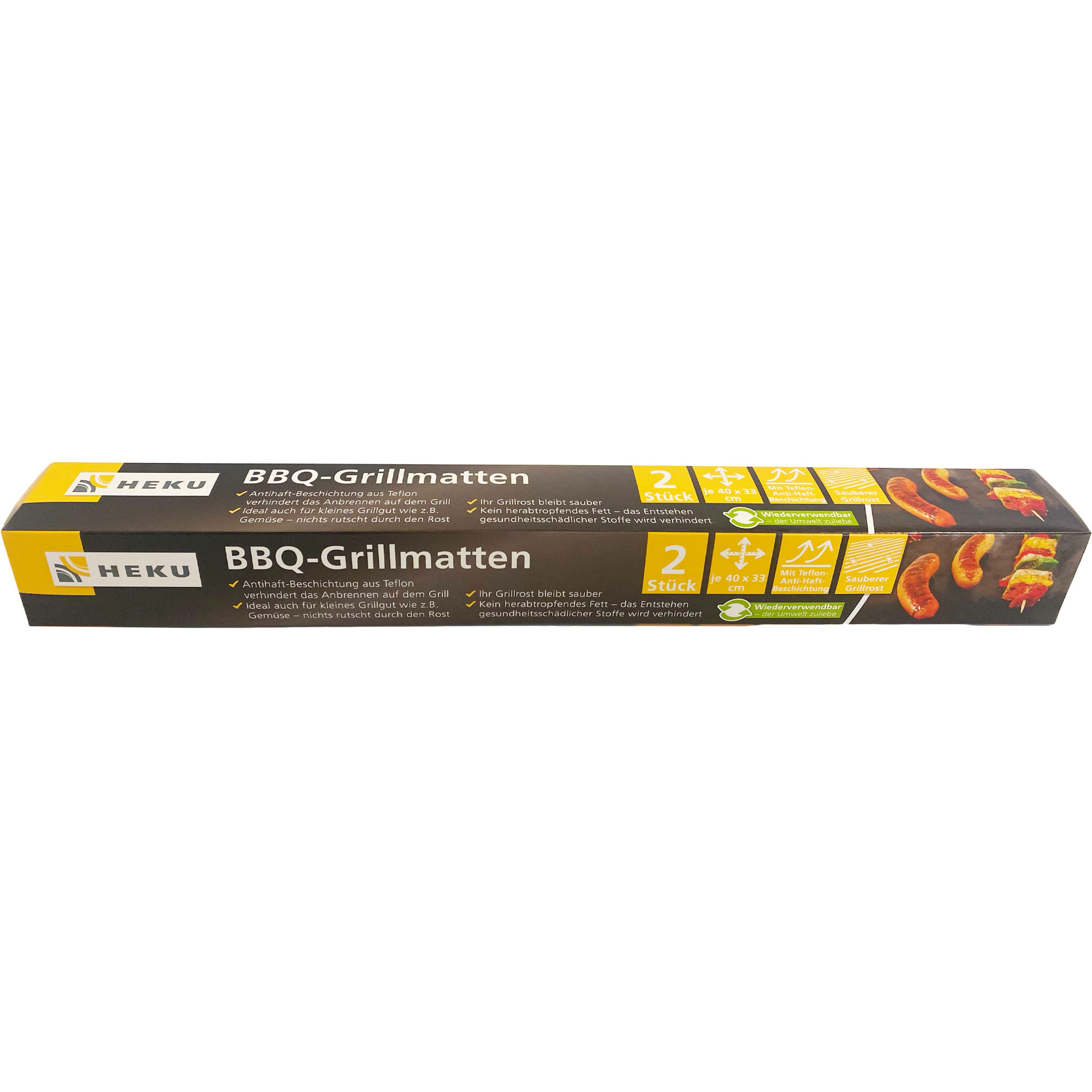 HEKU Grillmatten BBQ 2 Stück, je 40x33cm 