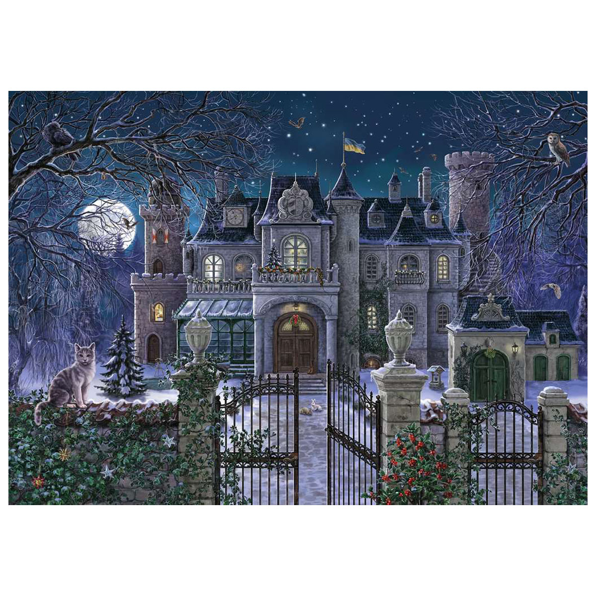 RAVENSBURGER Puzzle Die Weihnachtsvilla 1000 Teile