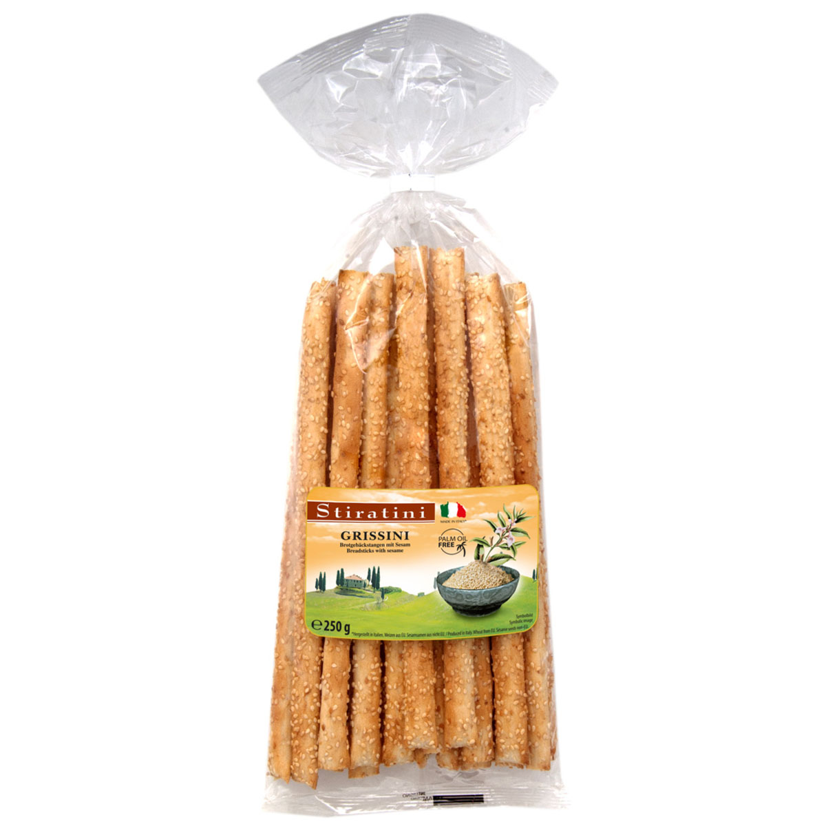 STIRATINI - Grissini Brotgebäckstangen mit Sesam 250g