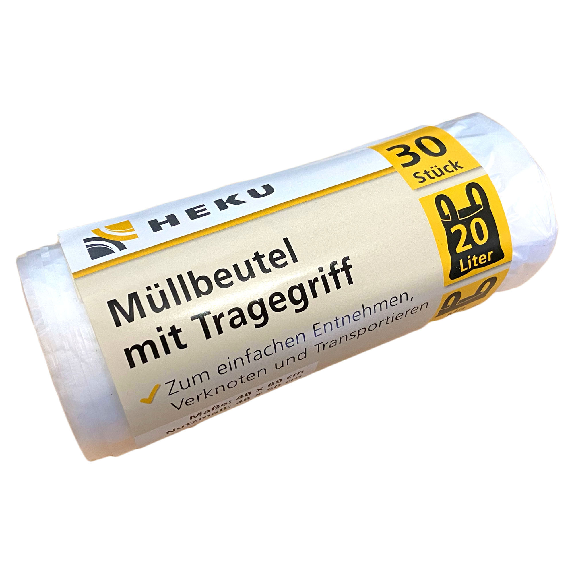 HEKU Müllbeutel 20l mit Tragegriff, 30 Stück