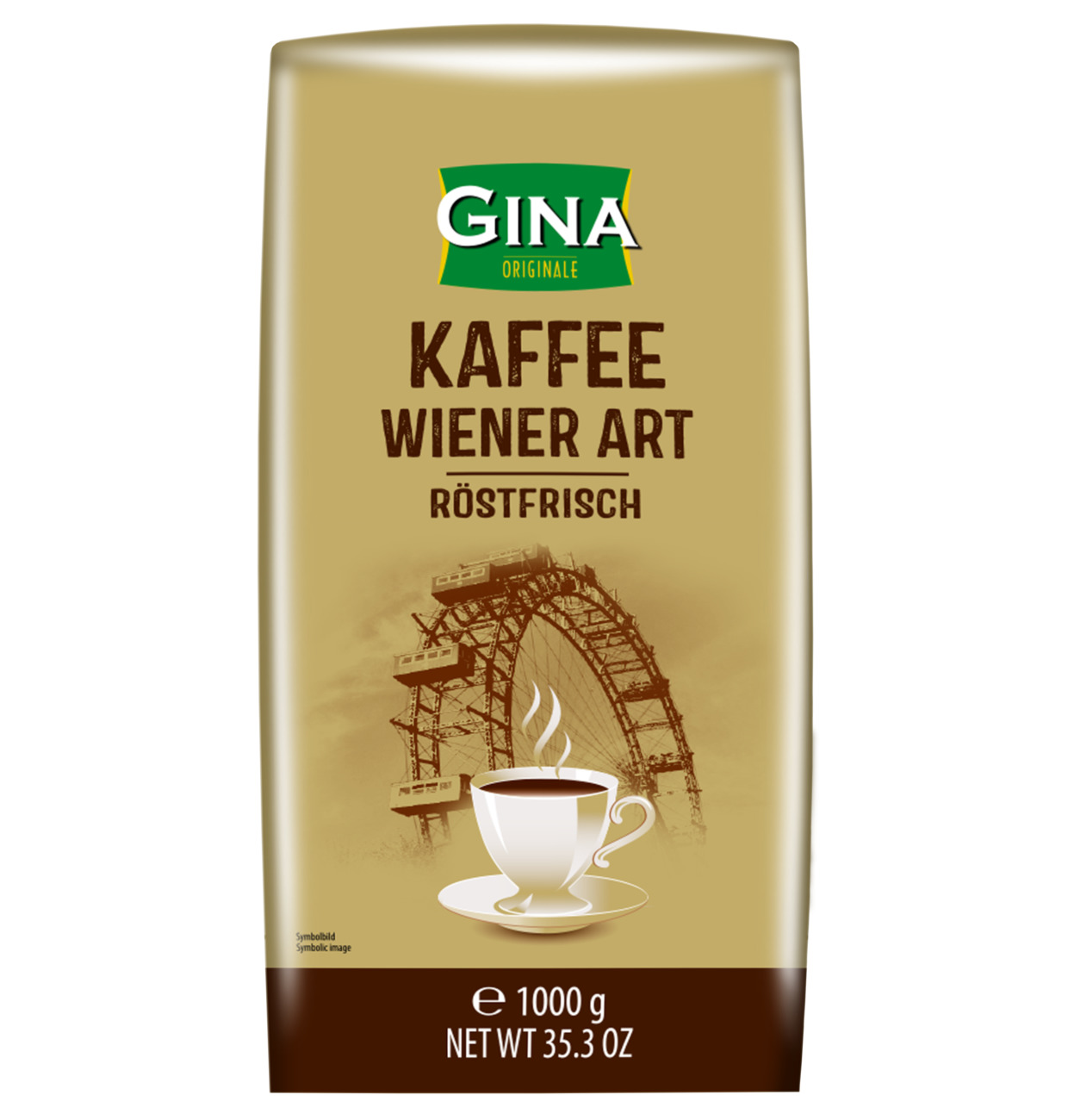 GINA Kaffee Wiener Art Röstfrisch 1kg