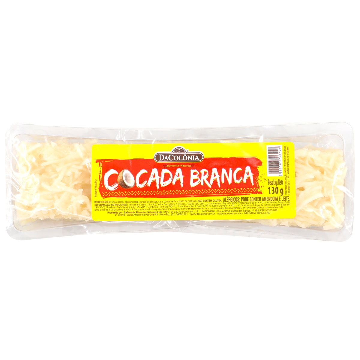 DACOLONIA Kokosriegel "Cocada Branca" 130g