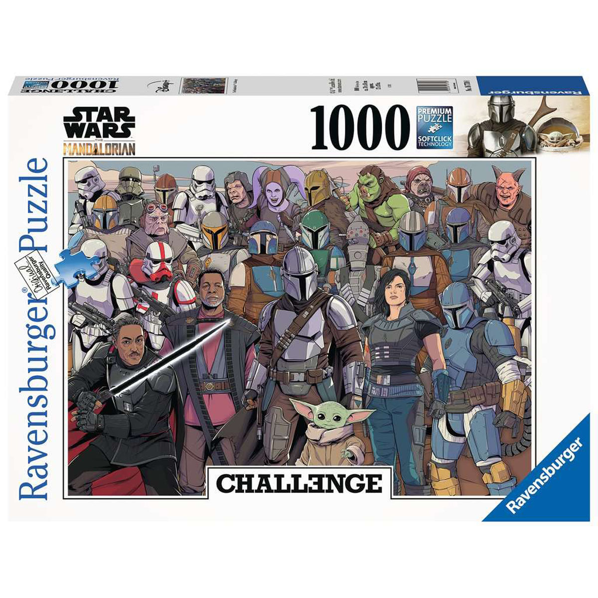 RAVENSBURGER Puzzle Challenge Star Wars Mandalorian 1000 Teile