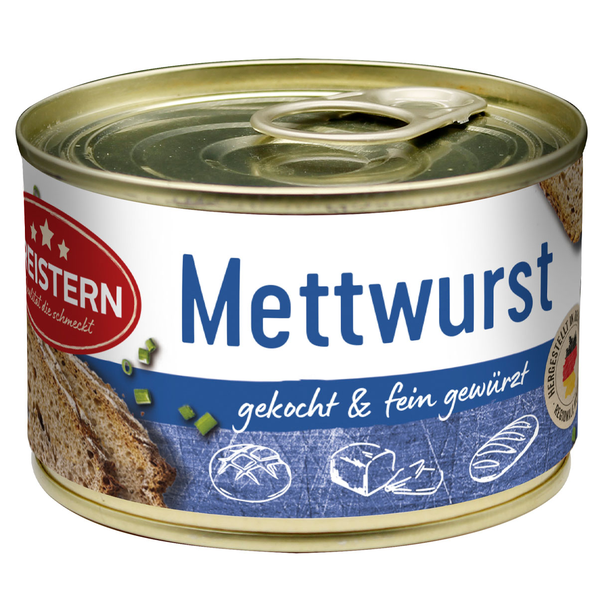 DREISTERN Mettwurst gekocht & fein gewürzt 160g