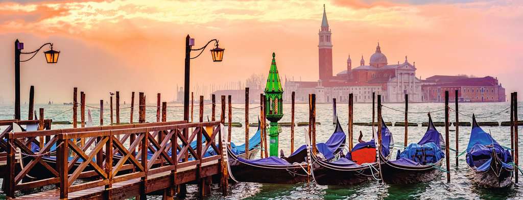 RAVENSBURGER Puzzle Gondeln in Venedig, 1000 Teile