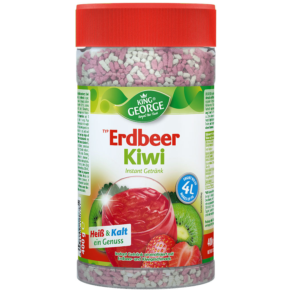 KING GEORGE Instantgetränk Typ Erdbeer Kiwi 400g