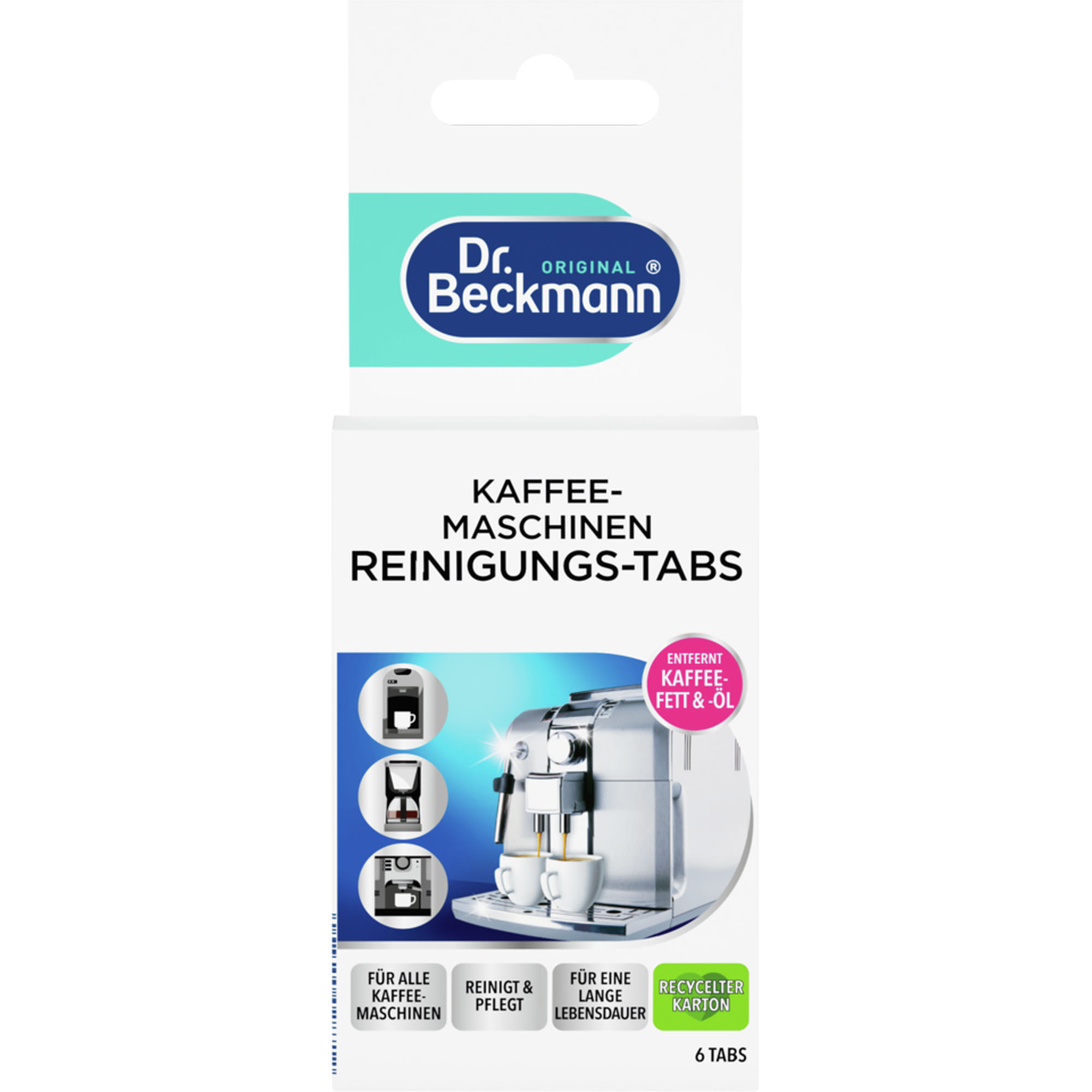 DR. BECKMANN Kaffeemaschinen Reinigungs-Tabs 6 Stück