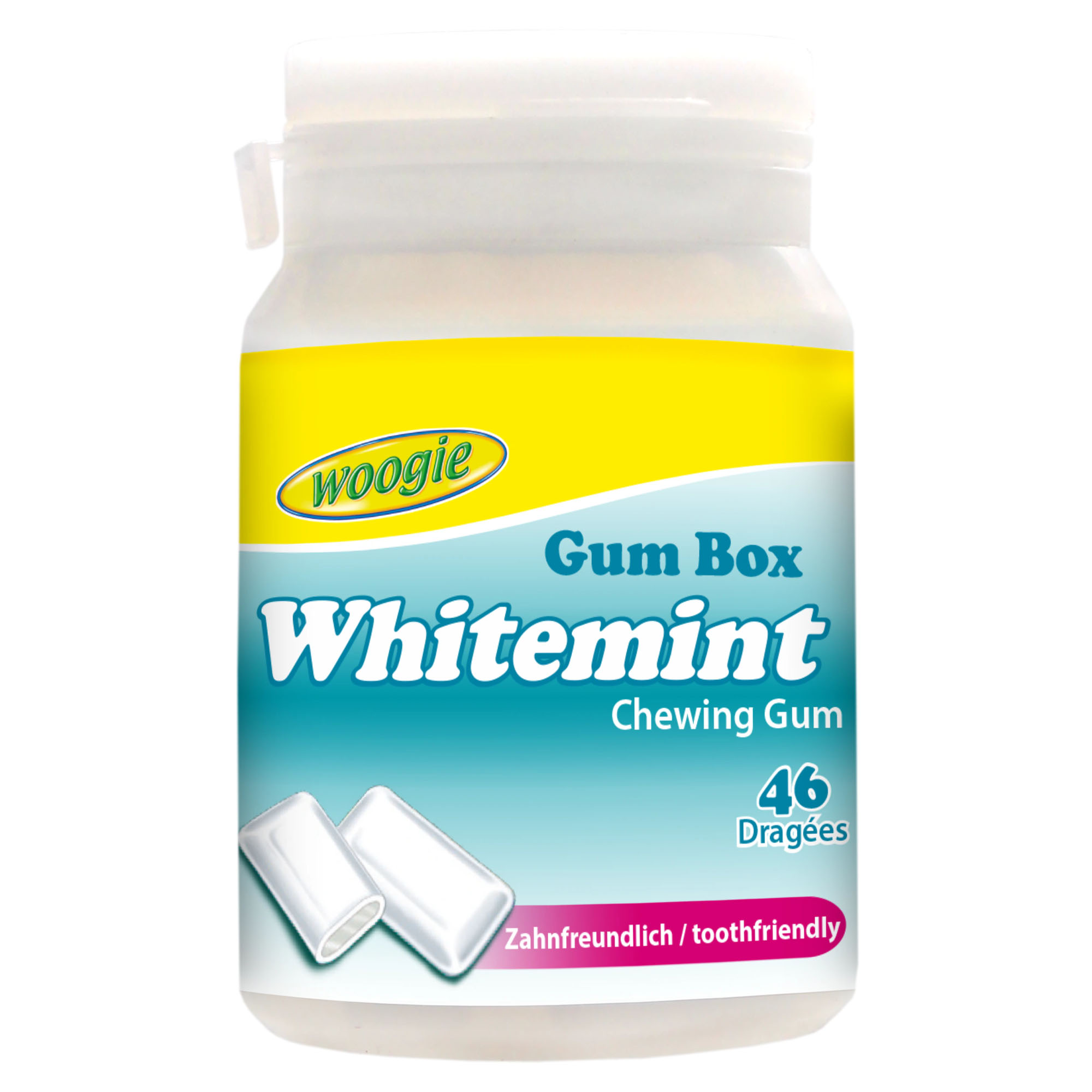 WOOGIE Whitemint Kaugummi 64,4g