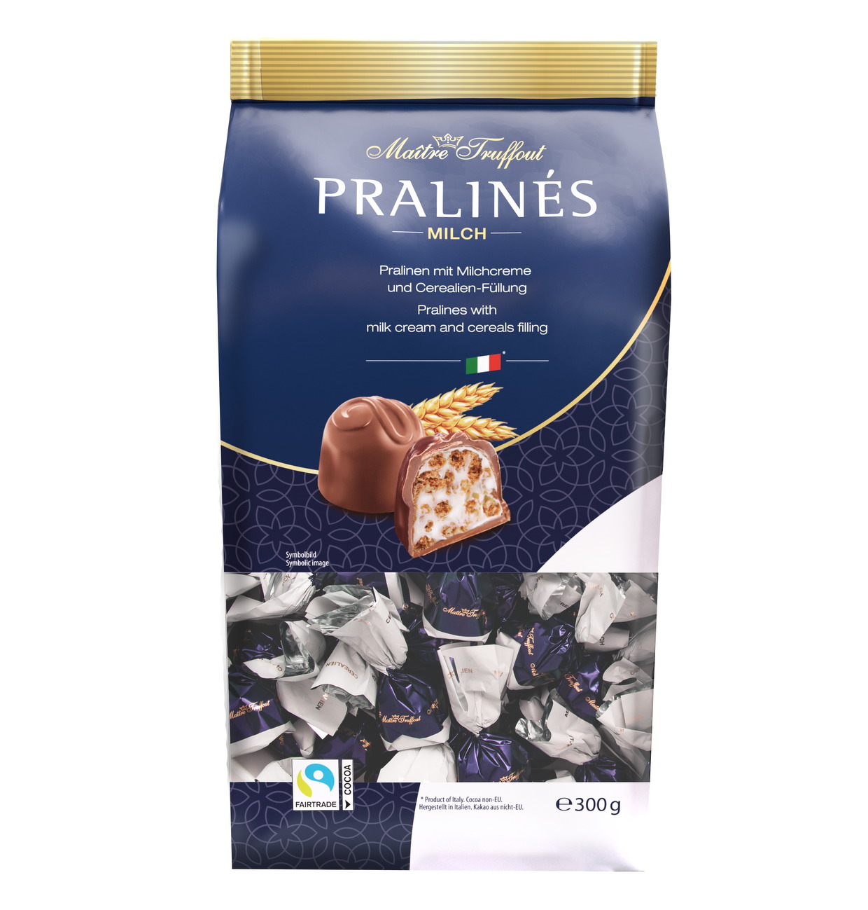 MÂITRE TRUFFOUT Pralinés Milk & Crispy 300g