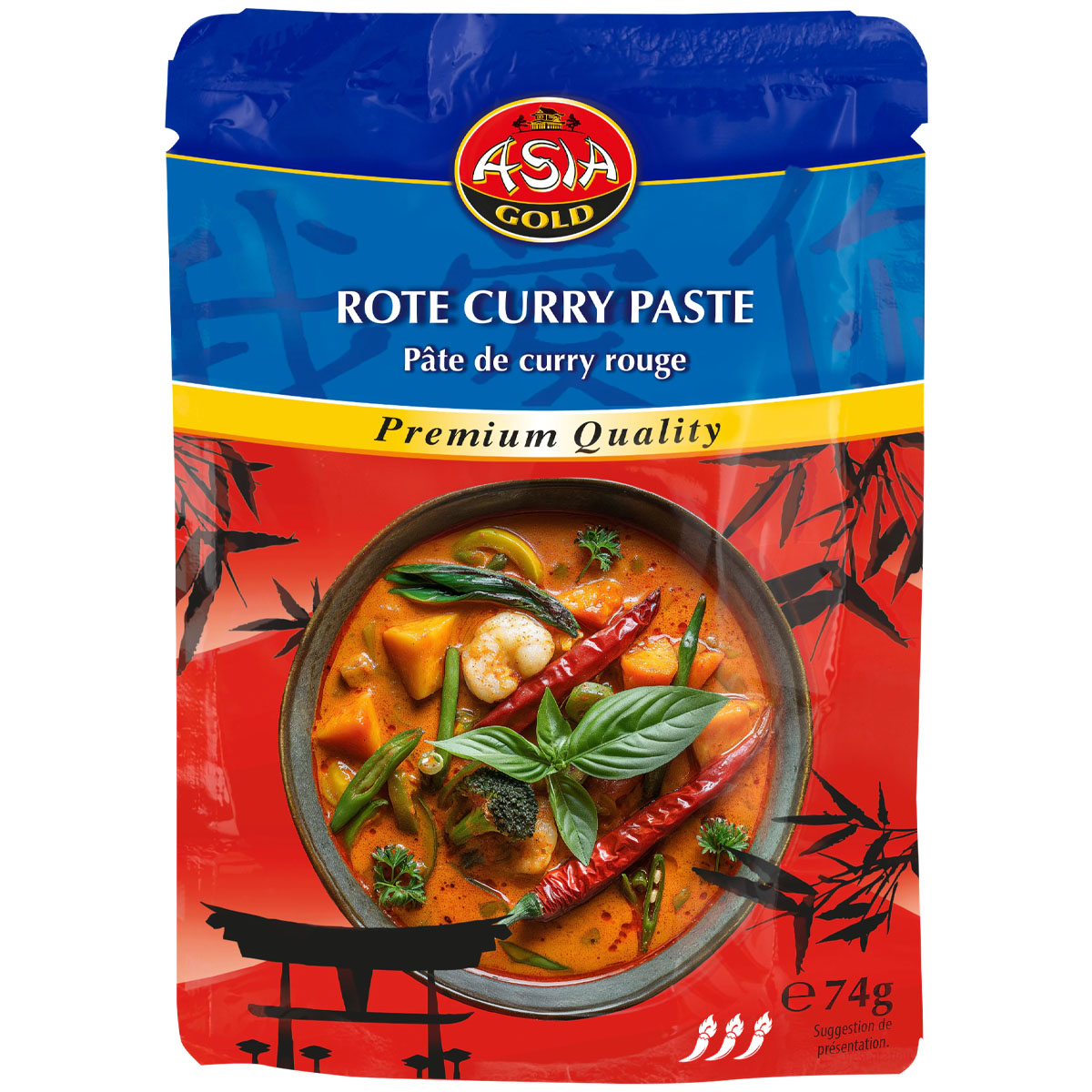 ASIA GOLD Rote Curry Paste 74g