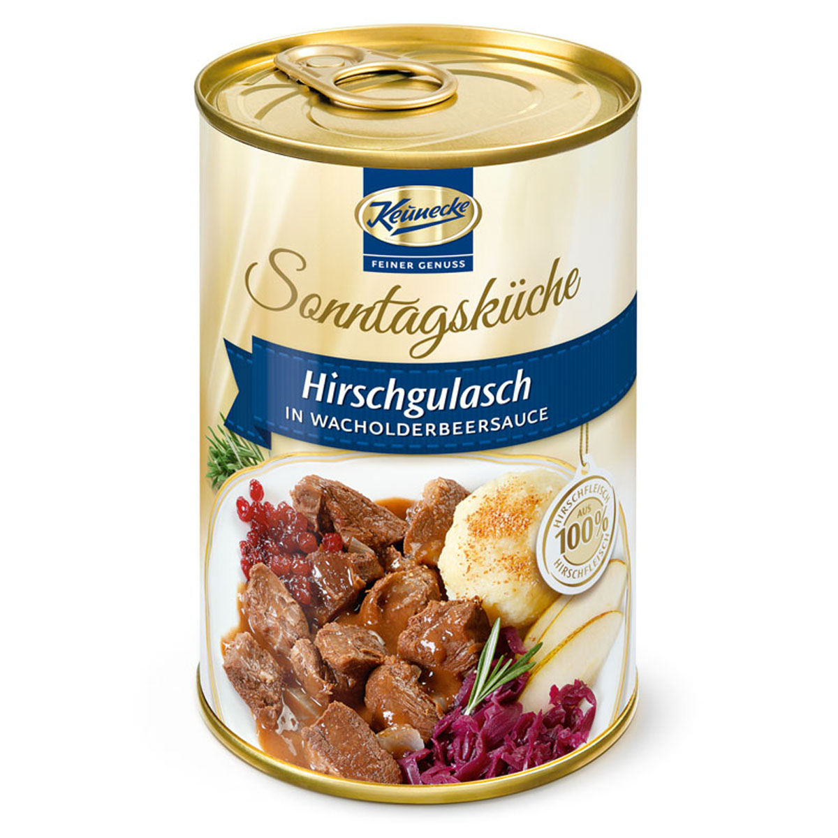 KEUNECKE - Hirschgulasch in Wacholderbeersauce 400g