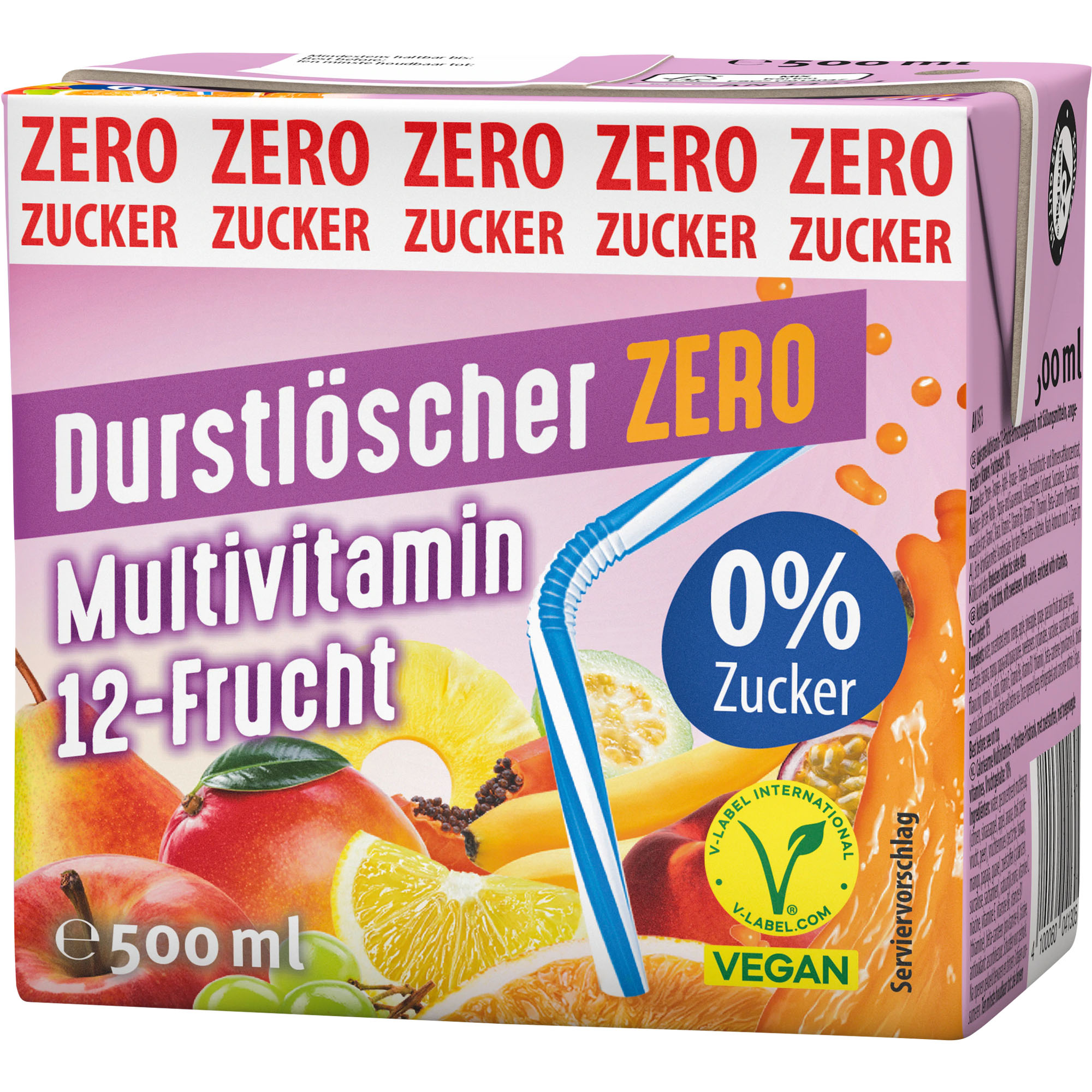 DURSTLÖSCHER Zero Multivitamin 12-Frucht 500ml