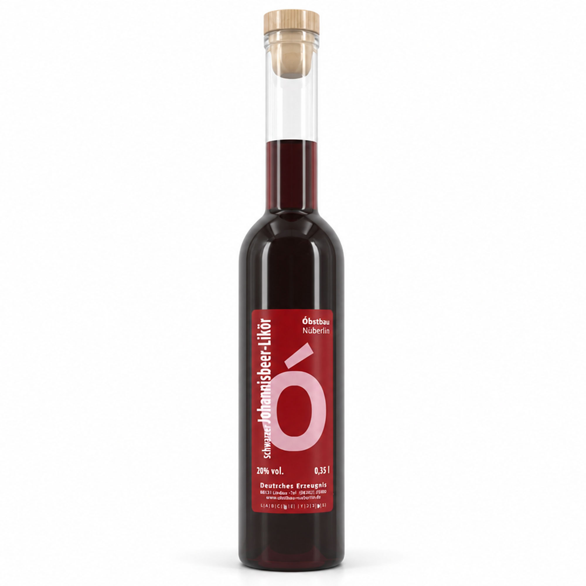 OBSTBAU NÜBERLIN schwarzer Johannisbeer-Likör 20% vol. 0,35l