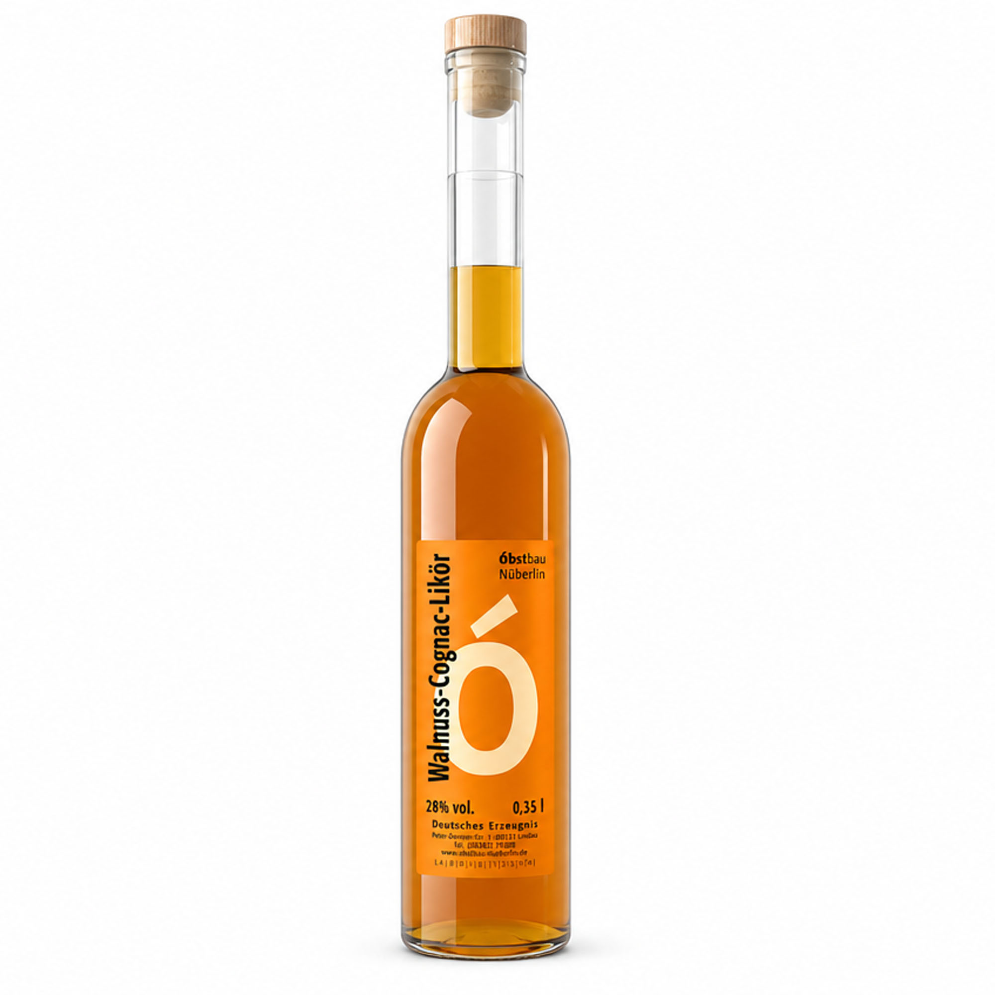 OBSTBAU NÜBERLIN Walnuss-Cognac-Likör 28% vol. 0,35l