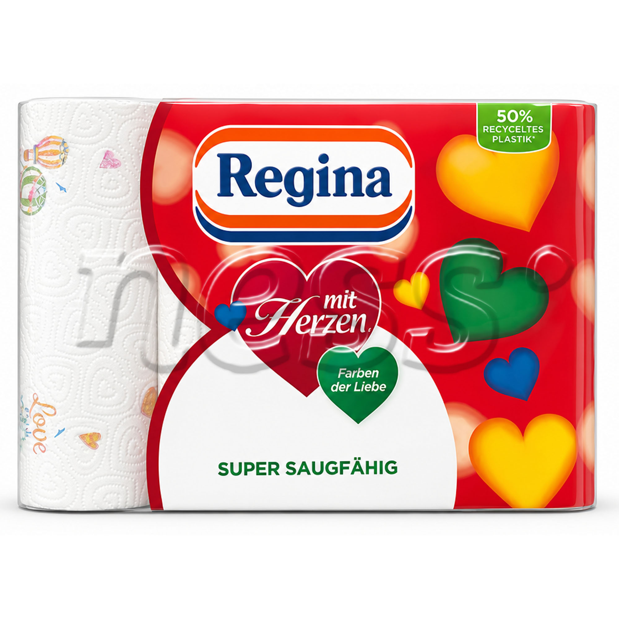 REGINA Haushaltstücher 3-lagig, 4er-Pack