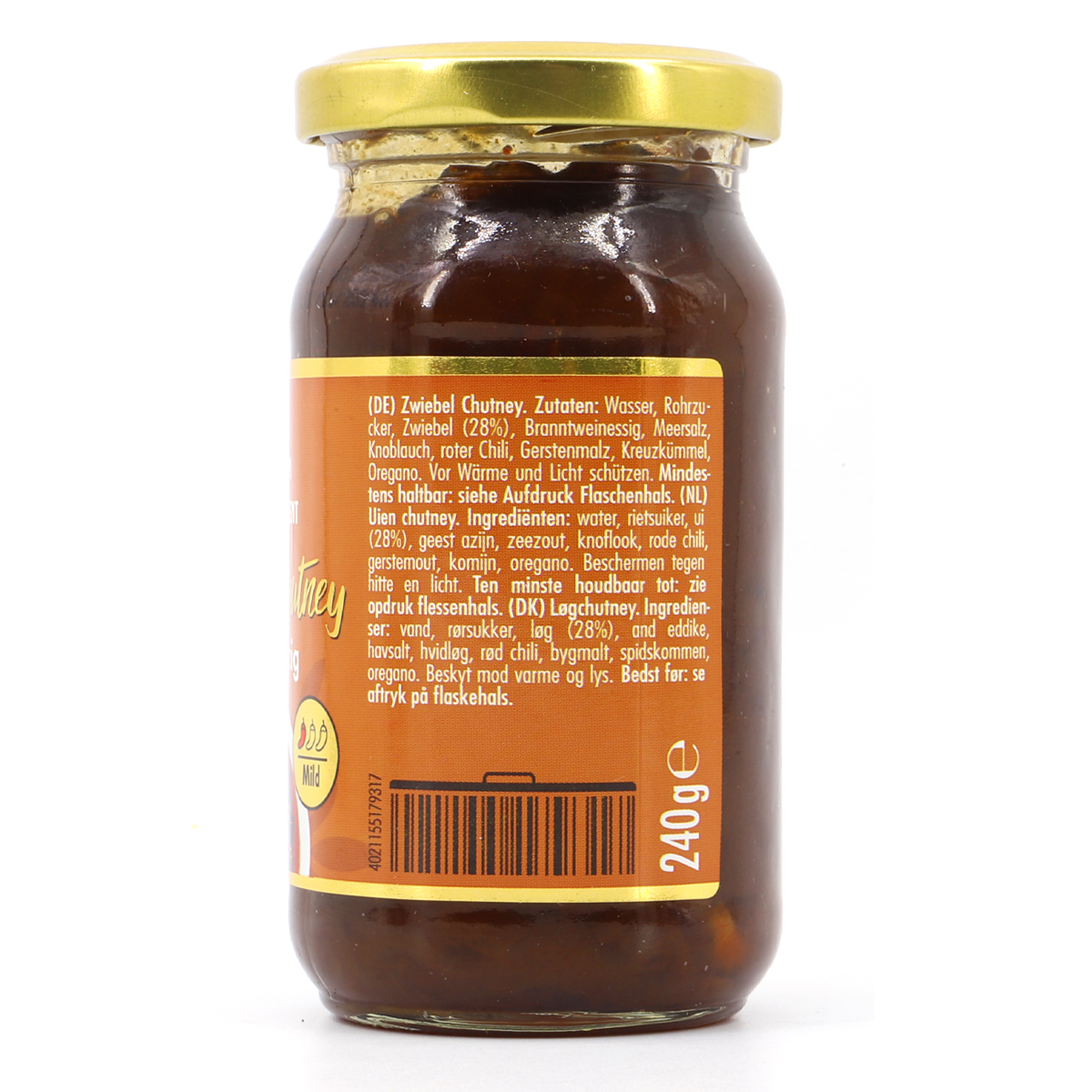 GOLDEN ORIENT Zwiebel Chutney süß-würzig 240g (MHD 07.11.2024)