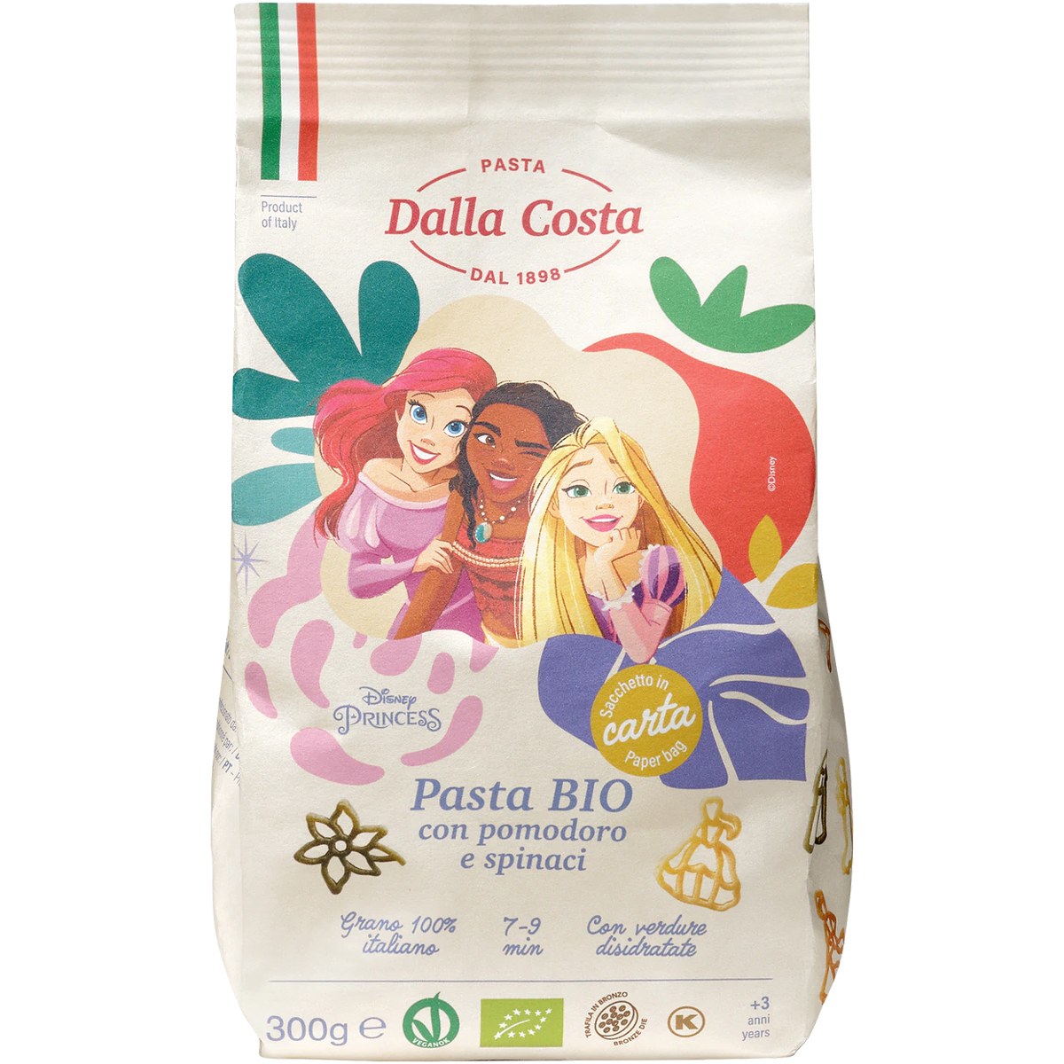 DALLA COSTA Pasta BIO Disney Princess Motiv 300g