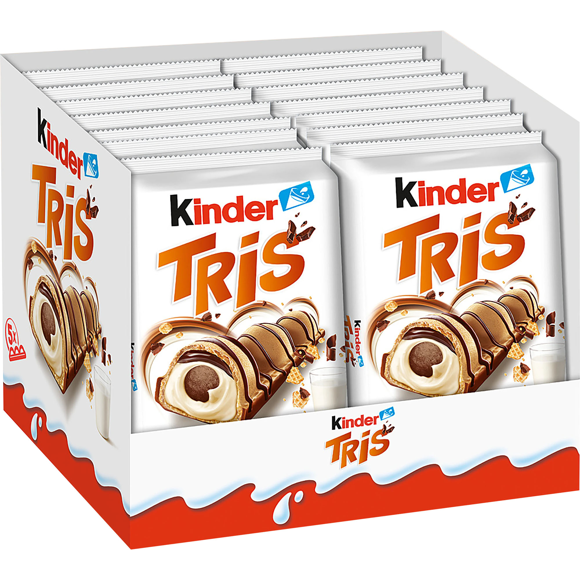 KINDER Tris Knusperwaffel mit Milchcreme und Schokolade 100g