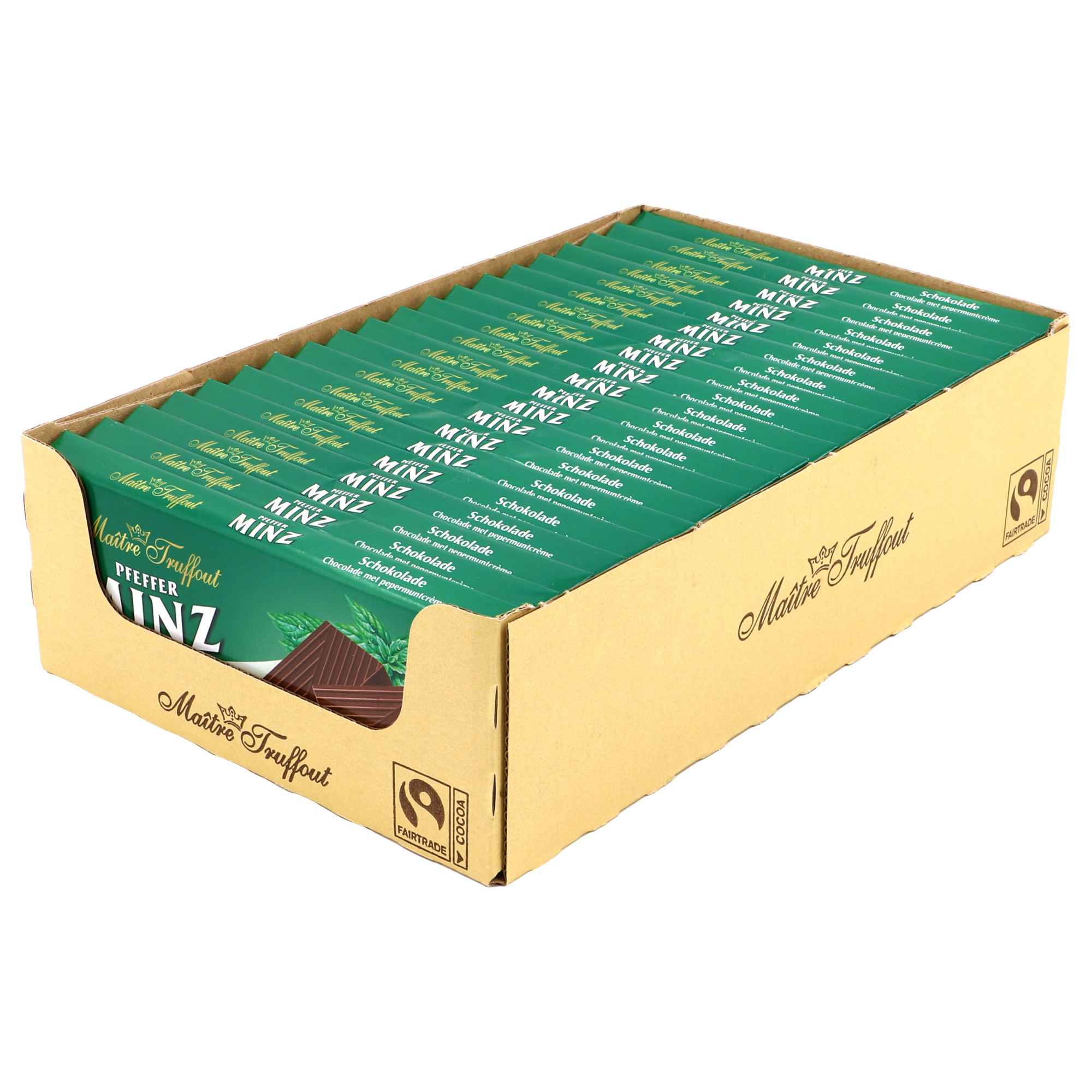 MÂITRE TRUFFOUT Milchschokolade mit Pfefferminzcreme 100g