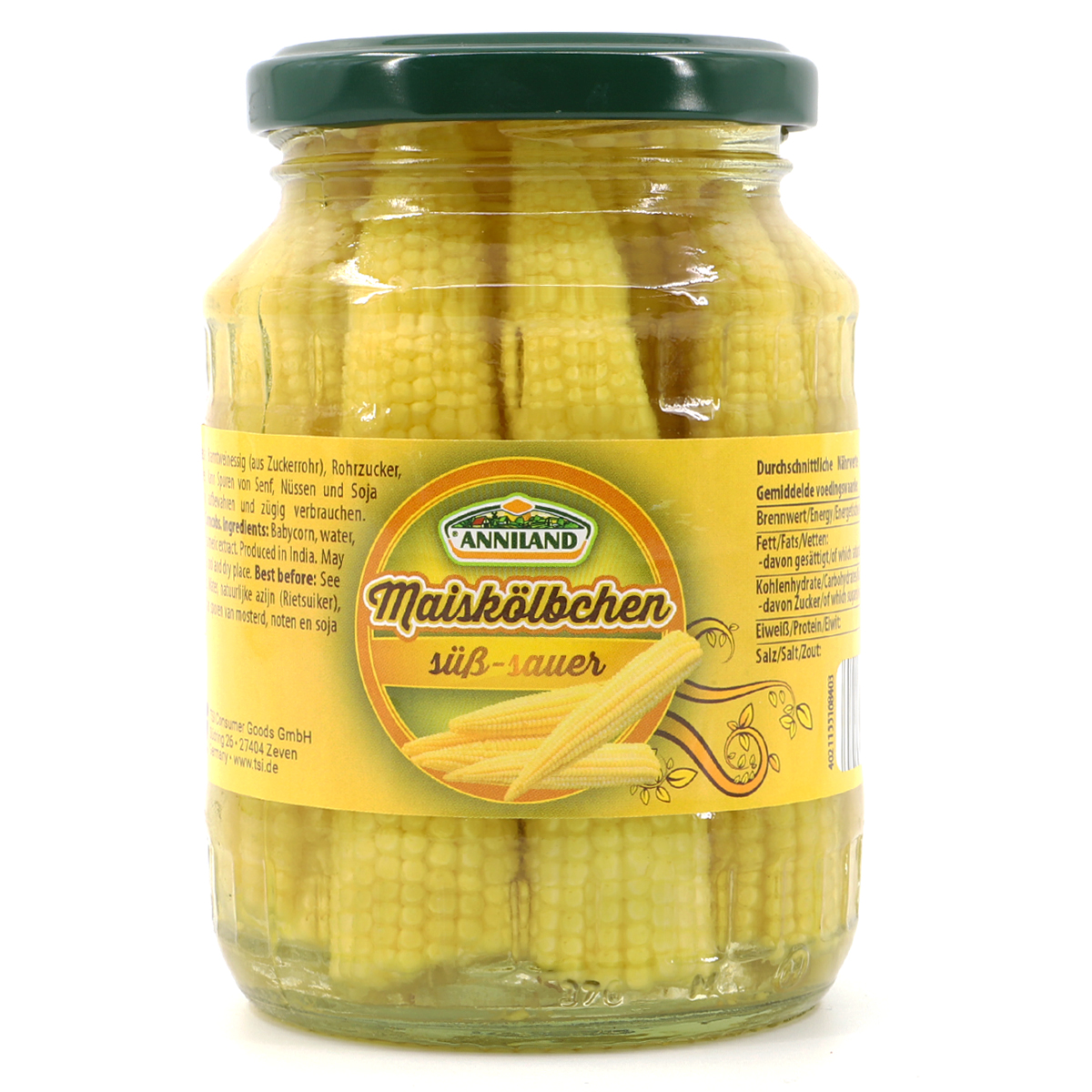 ANNILAND Maiskölbchen süß-sauer 330g/190g