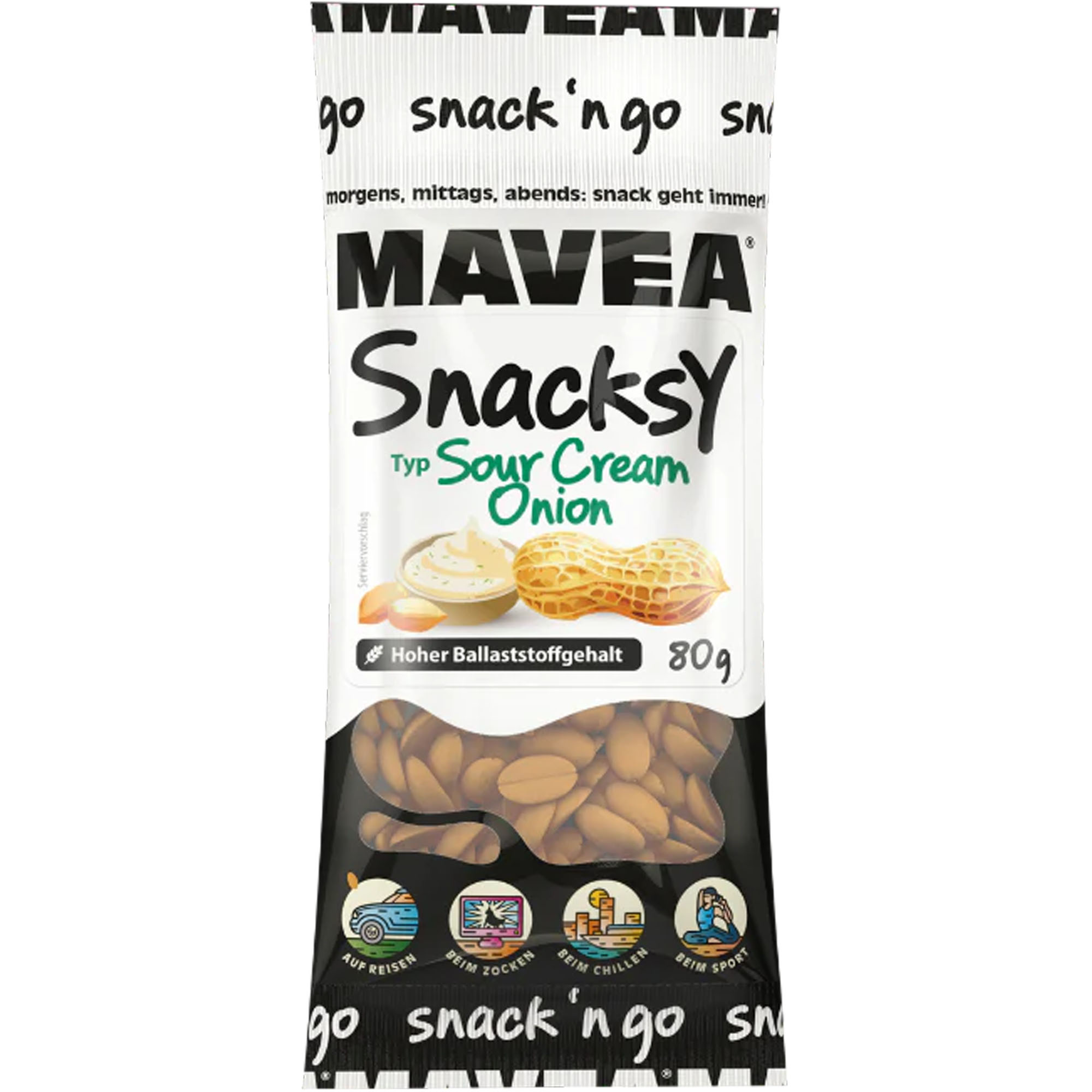 MAVEA Snacksy Typ Sour Cream Onion 80g