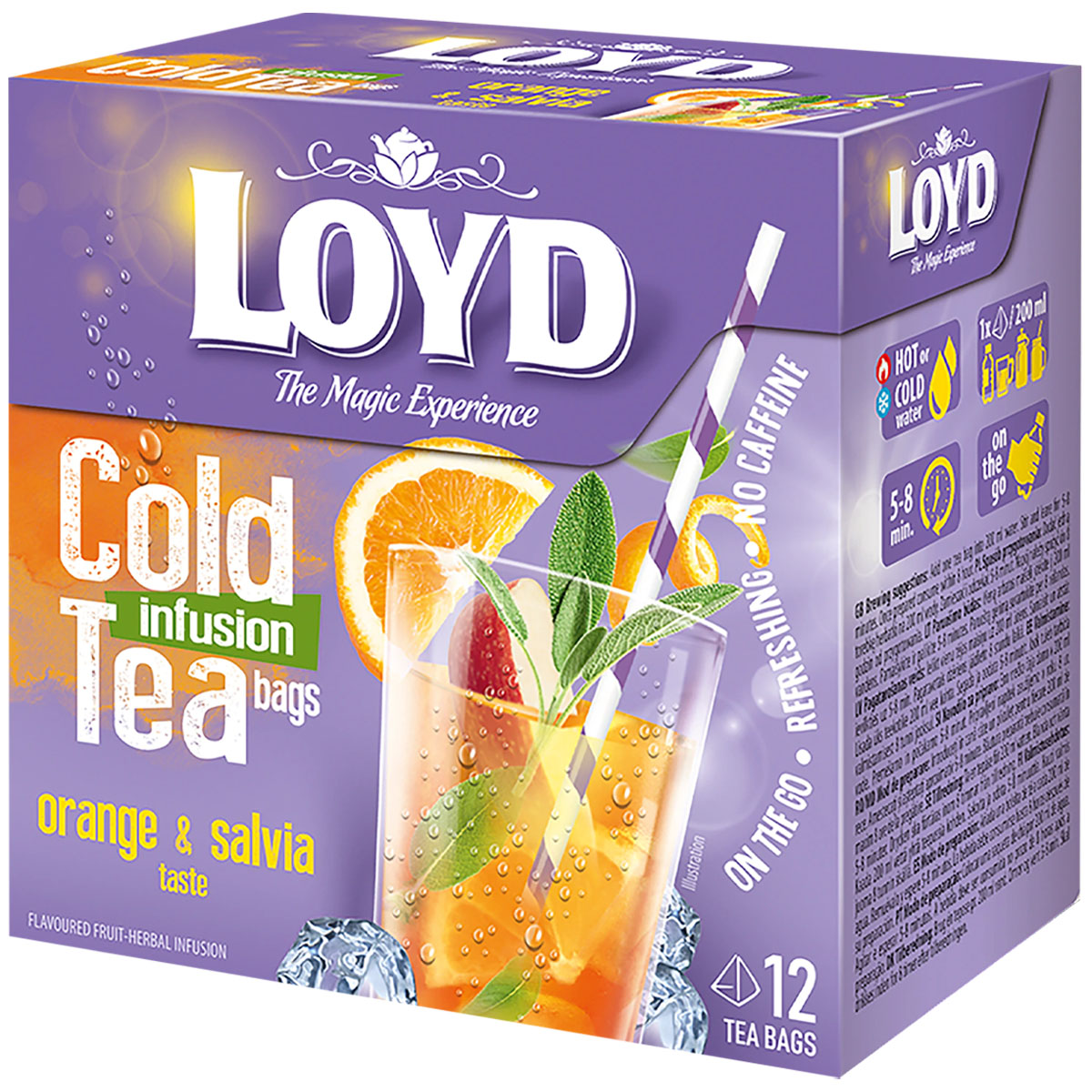 LOYD Cold infusion Tea bags Orange & Salvia taste 12x2,5g