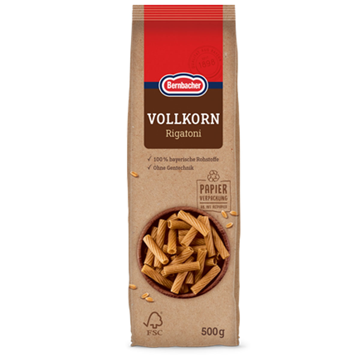 BERNBACHER Vollkorn Rigatoni 500g (MHD 17.05.2026)