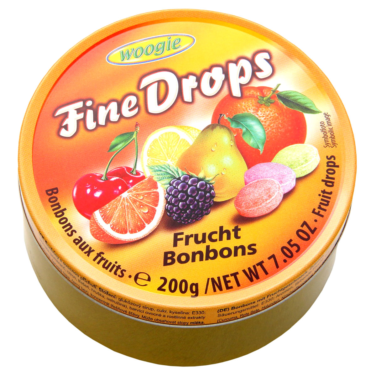 WOOGIE Fine Drops Fruchtbonbons 200g