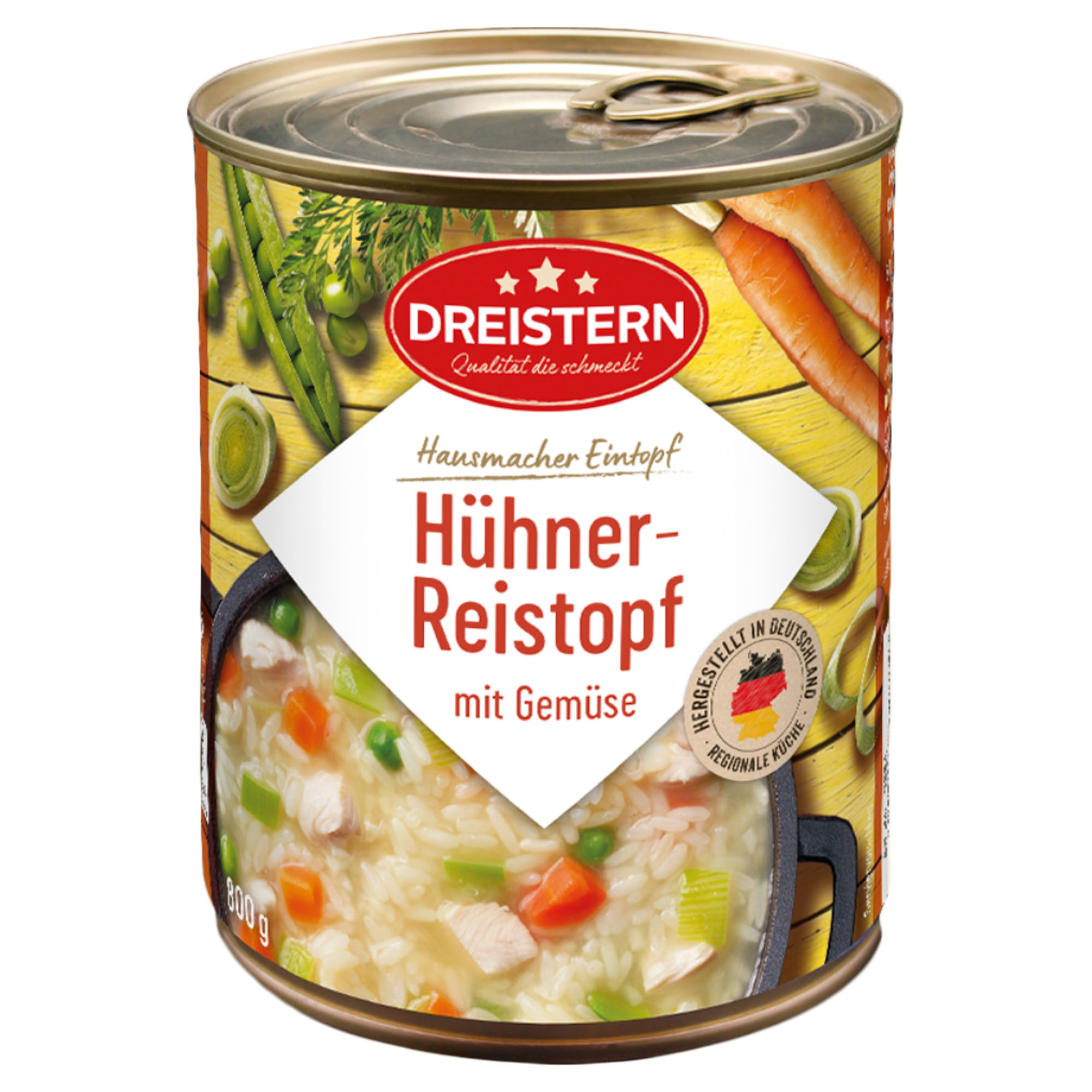 DREISTERN Hühner-Reistopf mit Gemüse 800g