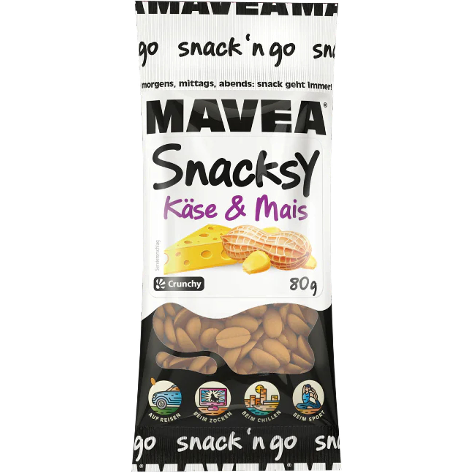 MAVEA Snacksy Käse & Mais 80g
