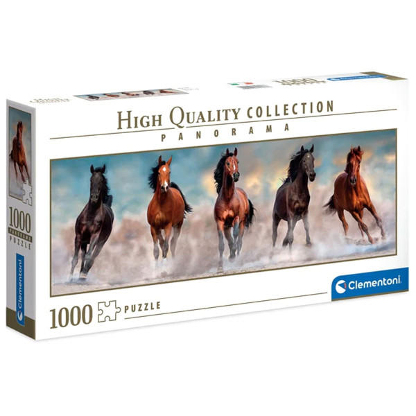 CLEMENTONI - Horses Panorama Puzzle 1000 Teile