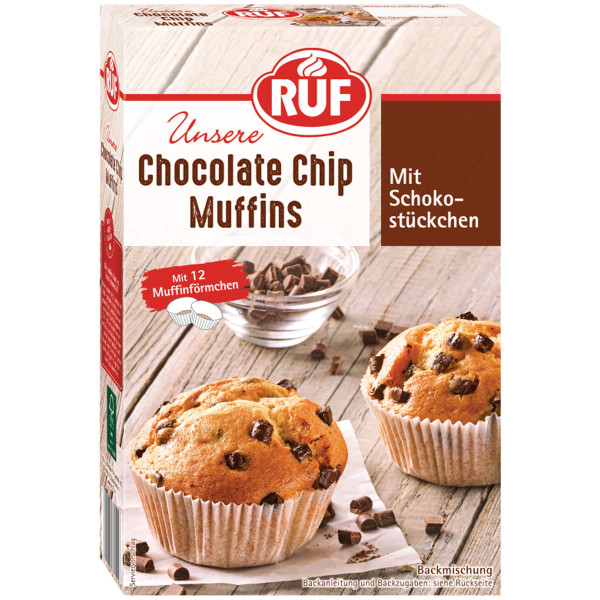 RUF Chocolate Chip Muffins Backmischung 310g