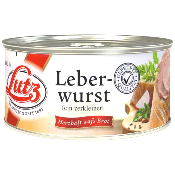 LUTZ - Leberwurst fein zerkleinert 125g
