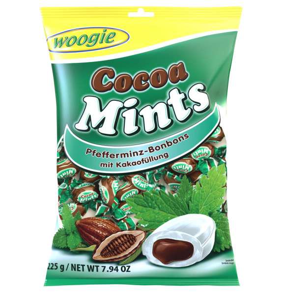WOOGIE - Cocoa Mints Bonbons 250g