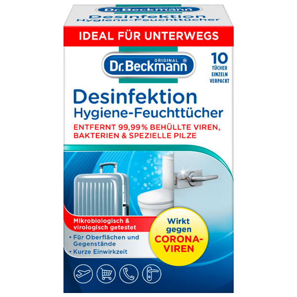 Dr.Beckmann Desinfektion Hygiene Feuchttücher