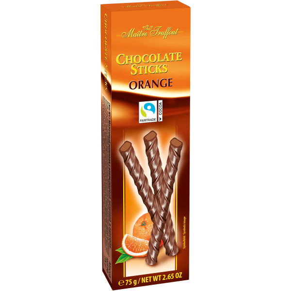 MÂITRE TRUFFOUT Chocolate Sticks Orange 75g