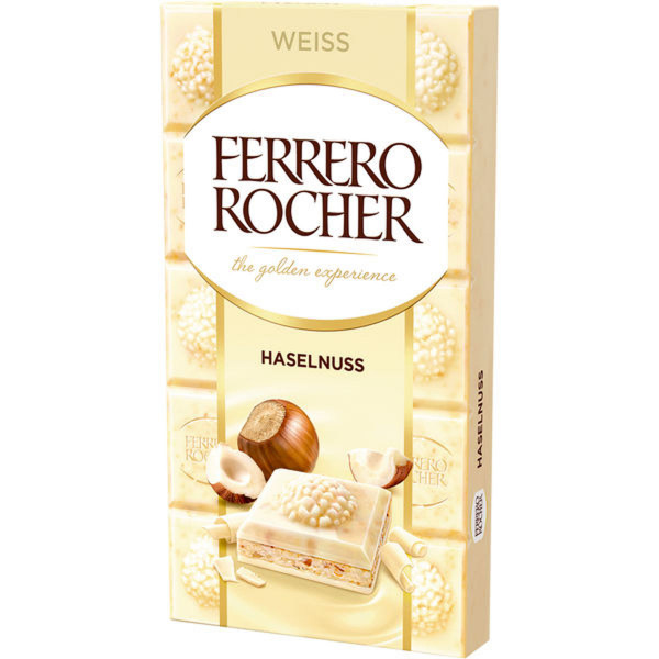 Ferrero Rocher - Haselnuss Tafel Weiß