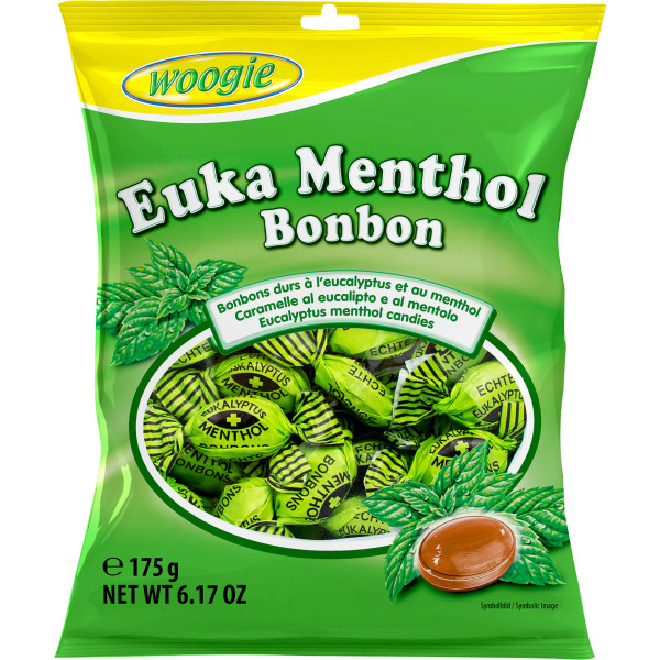 WOOGIE Euka Menthol Bonbons 175g
