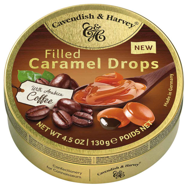 CAVENDISH & HARVEY Filled Caramel Drops with Arabica Coffee 130g